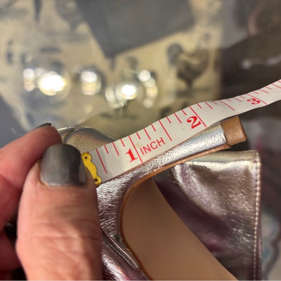 NWOT Silver Knee-high Boots with Half Zip Size 9.5 - Picture 6 of 7